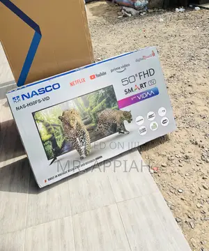 Get Classic Nasco 50 Inch FHD Satellite Smart Screen Tv.