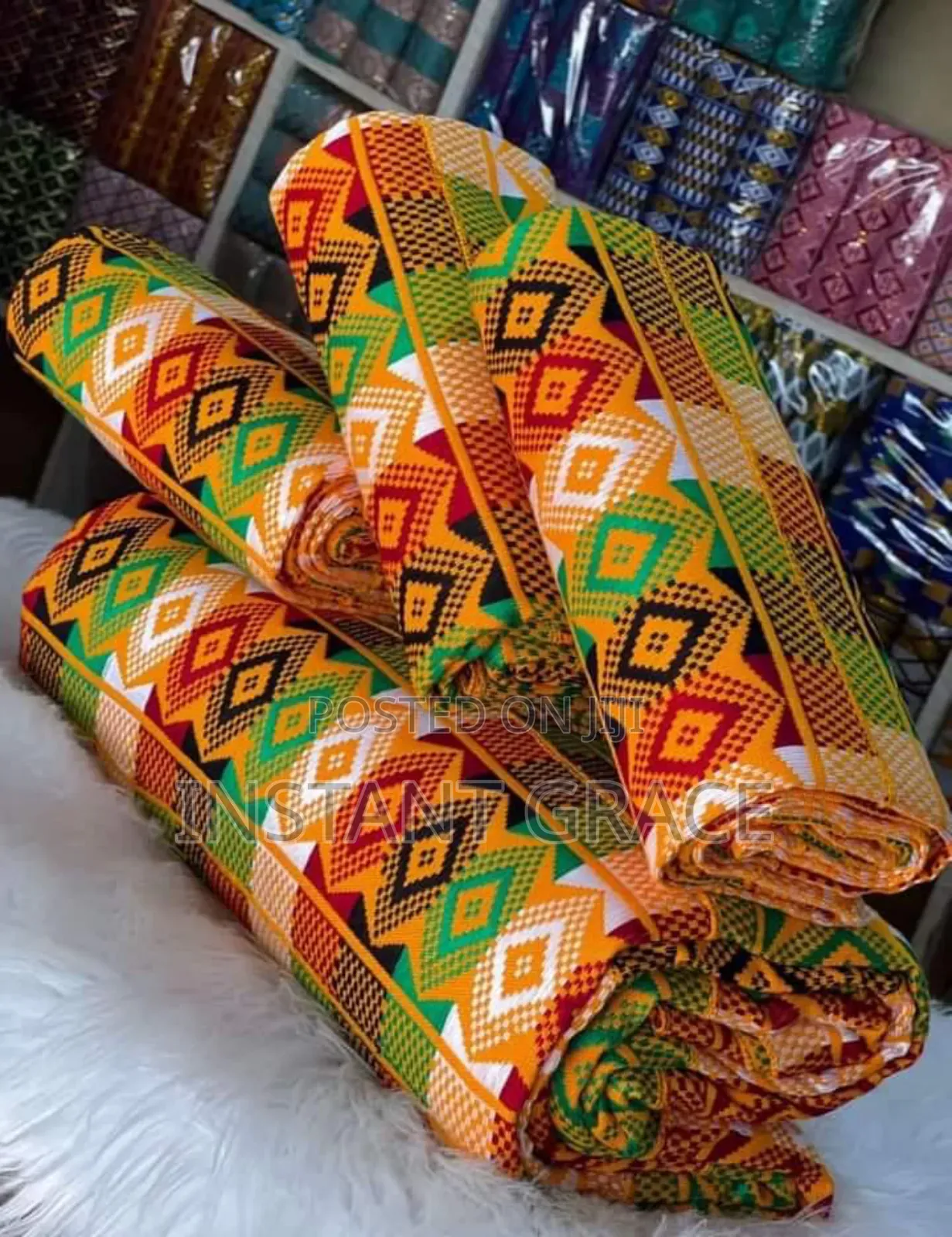 Bonwire Kente Cloth. Men and Women Set