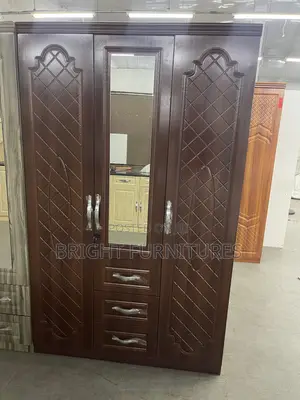 Modern Design Clothes Wardrobe With Mirror and Drawers