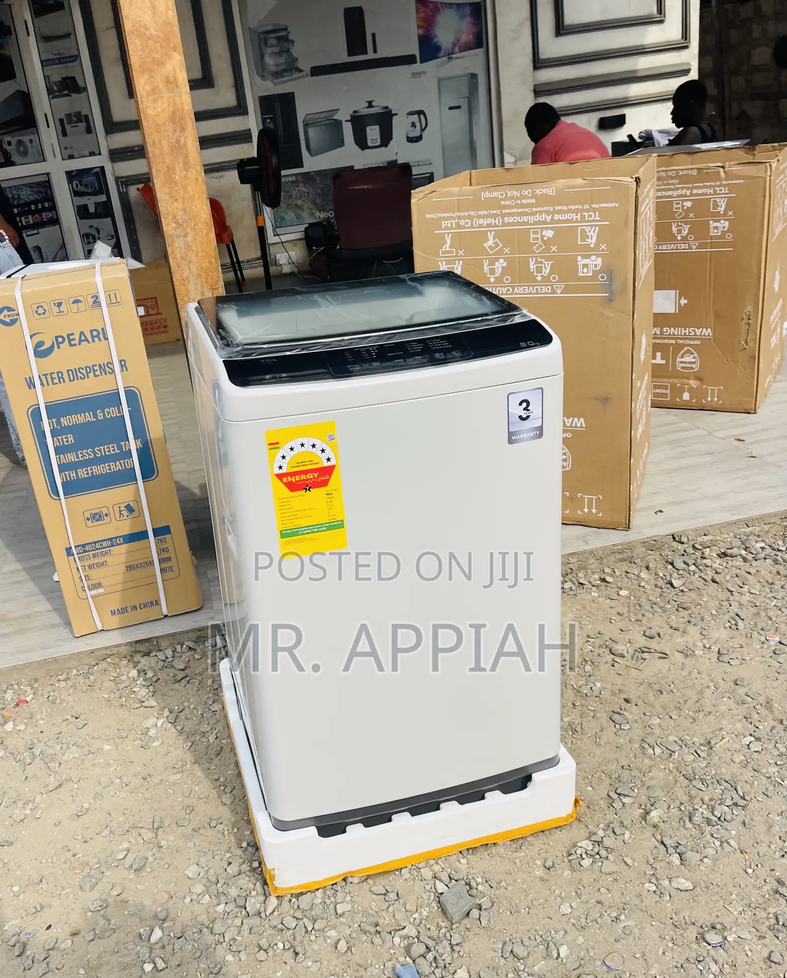 Choose TCL 8kg Fully Auto Top Load Washing Machine.