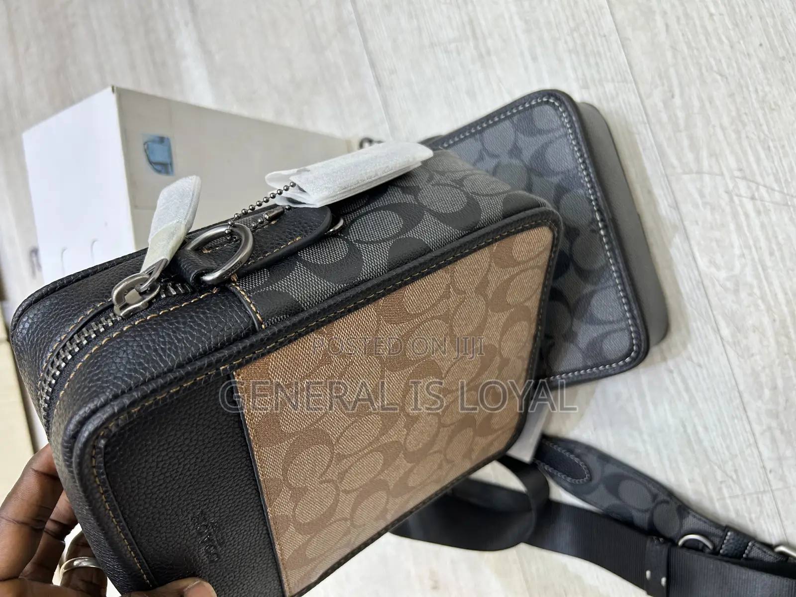 Coach Side Bag / Brown Color