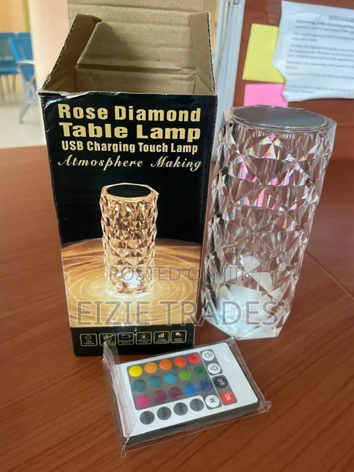 Usb Charging Table Lamp (Touch, Remote Control, Multicolors)