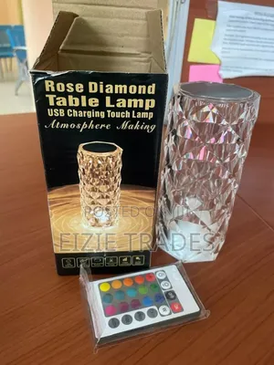 Usb Charging Table Lamp (Touch, Remote Control, Multicolors)