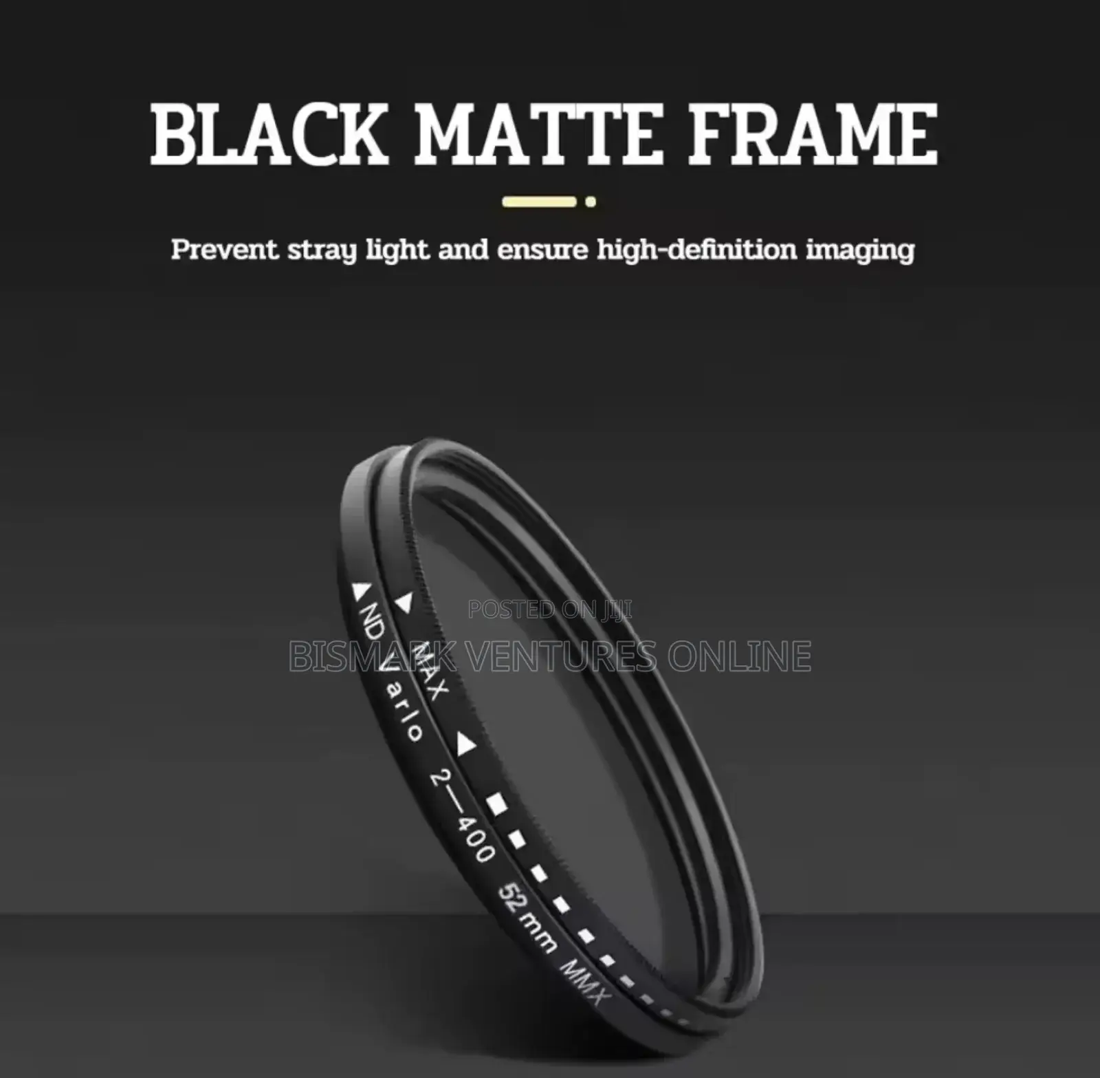 52mm Nd 2-400 Filter for Smart Phone Camera Lens.
