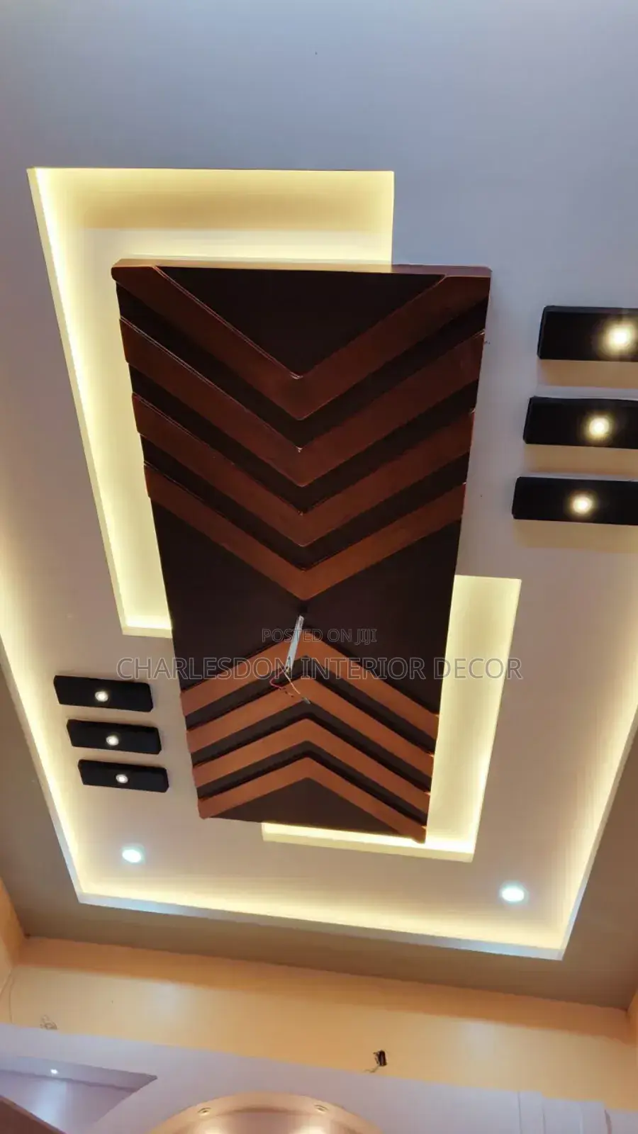 Quality P O P, Tv Stand, Arc Design, Skimming, Wall Design