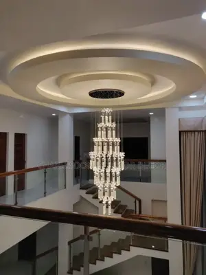 Quality P O P, Tv Stand, Arc Design, Skimming, Wall Design