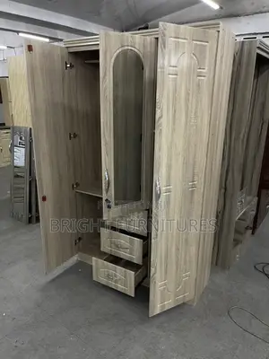 3 Doors Foreign Wardrobe Simple Design for Laundry Storage