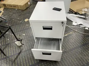 Modern Home Office 2 Drawer Vertical Metal Storage Cabinet