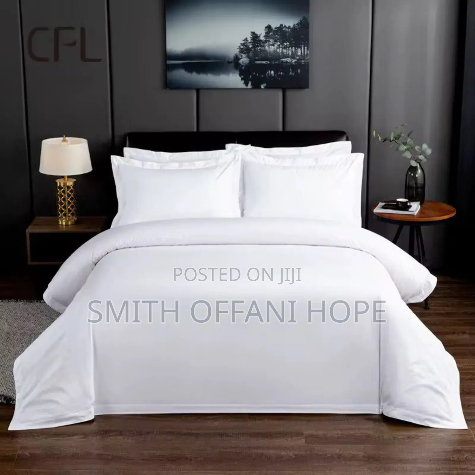 "Luxury Bedding Set: 2 Sheets 4 Pillowcases"