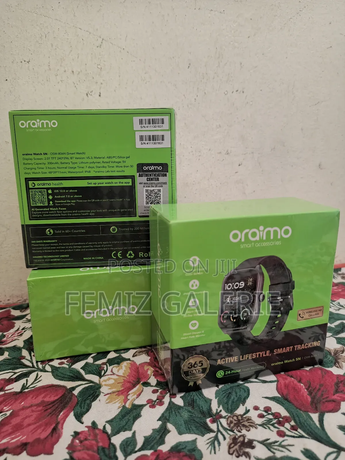 Oraimo Watch 5n 2.01'' TFT Ip68 Smart Watch