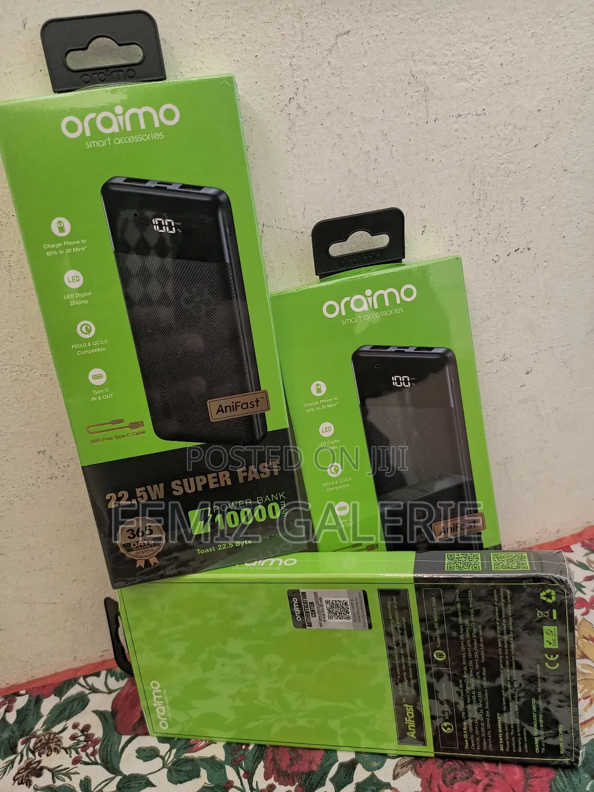 Oraimo Toast 22.5 Byte 10000mah 22.5w Power Bank