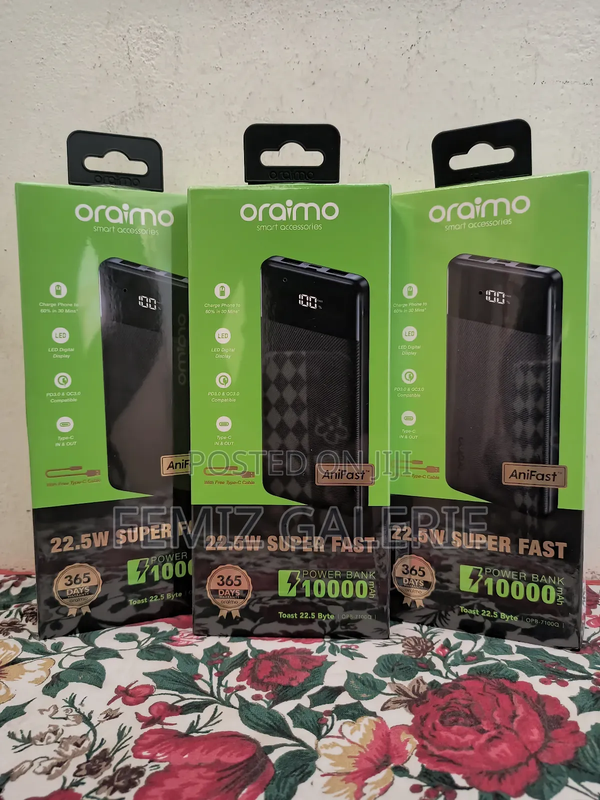 Oraimo Toast 22.5 Byte 10000mah 22.5w Power Bank