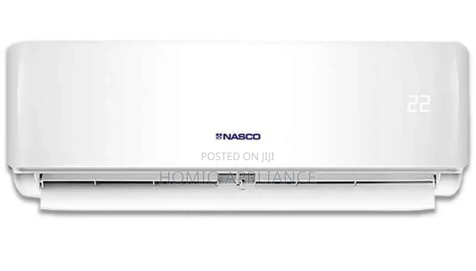 Nasco 1.5hp Split Plain White Panel Design Air Conditioner