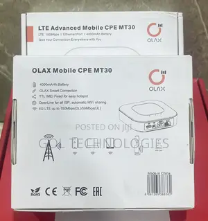 Olax Mobile Cpe Mt30 4g Universal Roiter 4000mahh Battery