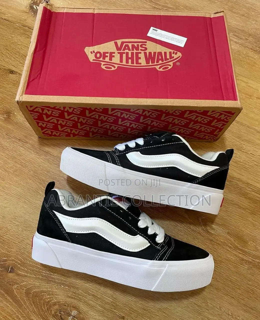 Vans Knu Skool Black/White High Sole