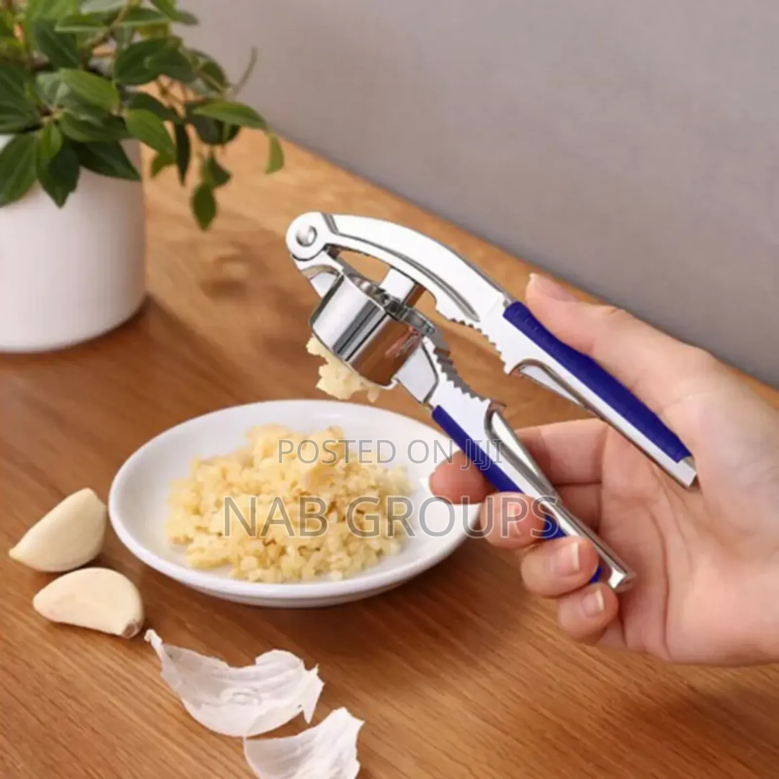 Garlic Press + Walnut Opener