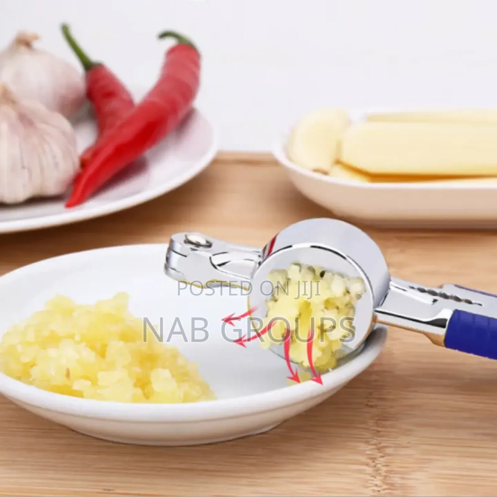 Garlic Press + Walnut Opener