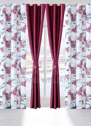 Luxurious 4in1 Curtains Set (Available in Diff Colors )