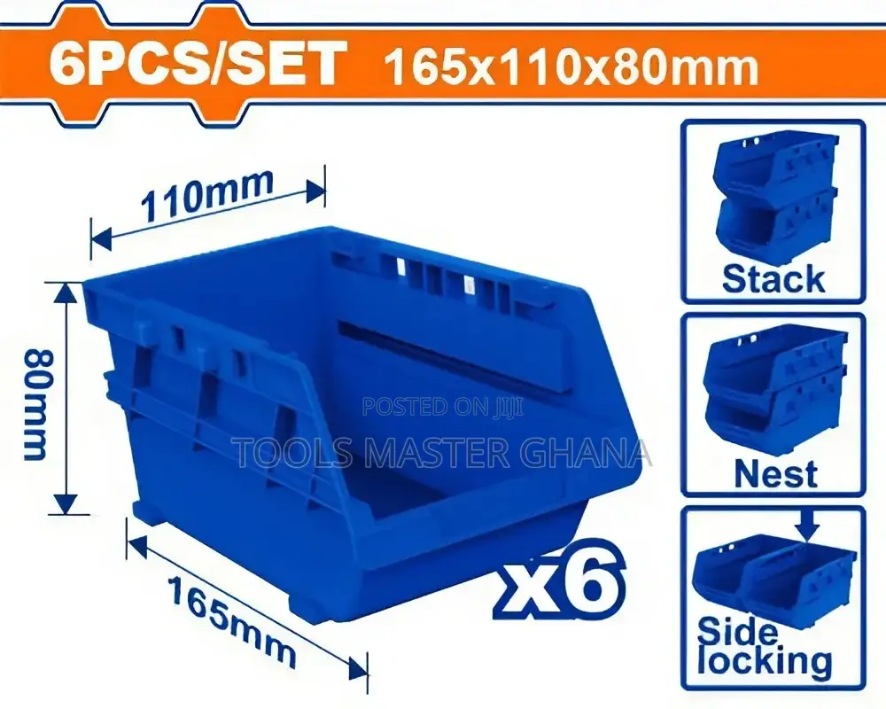 6 Pcs Storage Bins Set # Wtb8336