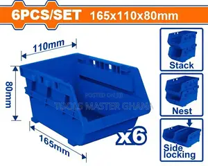 6 Pcs Storage Bins Set # Wtb8336