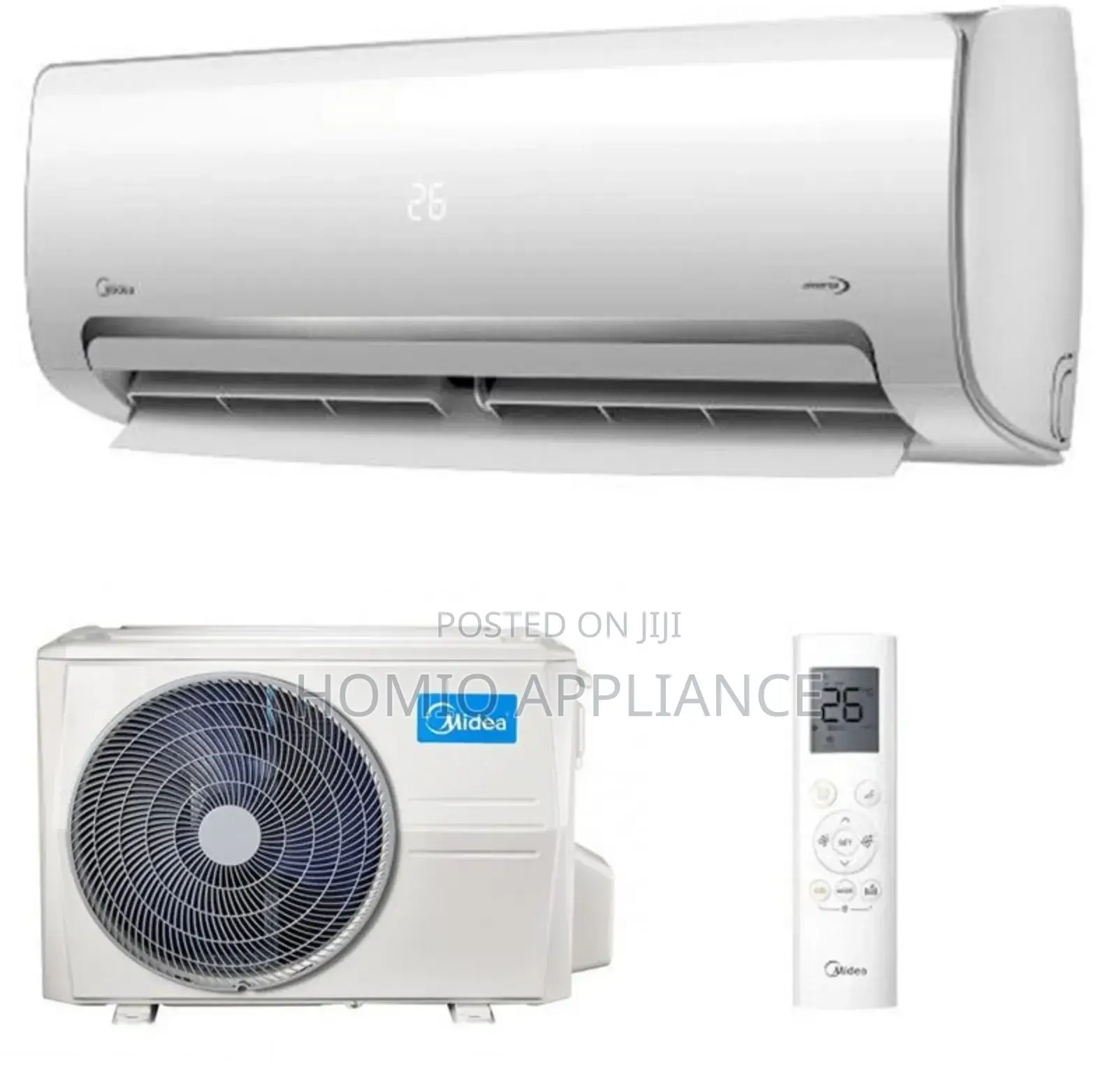 Brand New Midea 1.5 Hp Split Air Conditioner /R410 Gas/