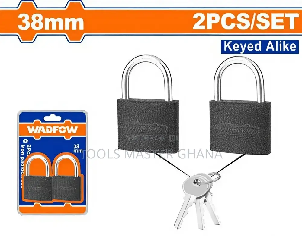 2pcs Key-alike Iron Padlock Set # Wpd5442