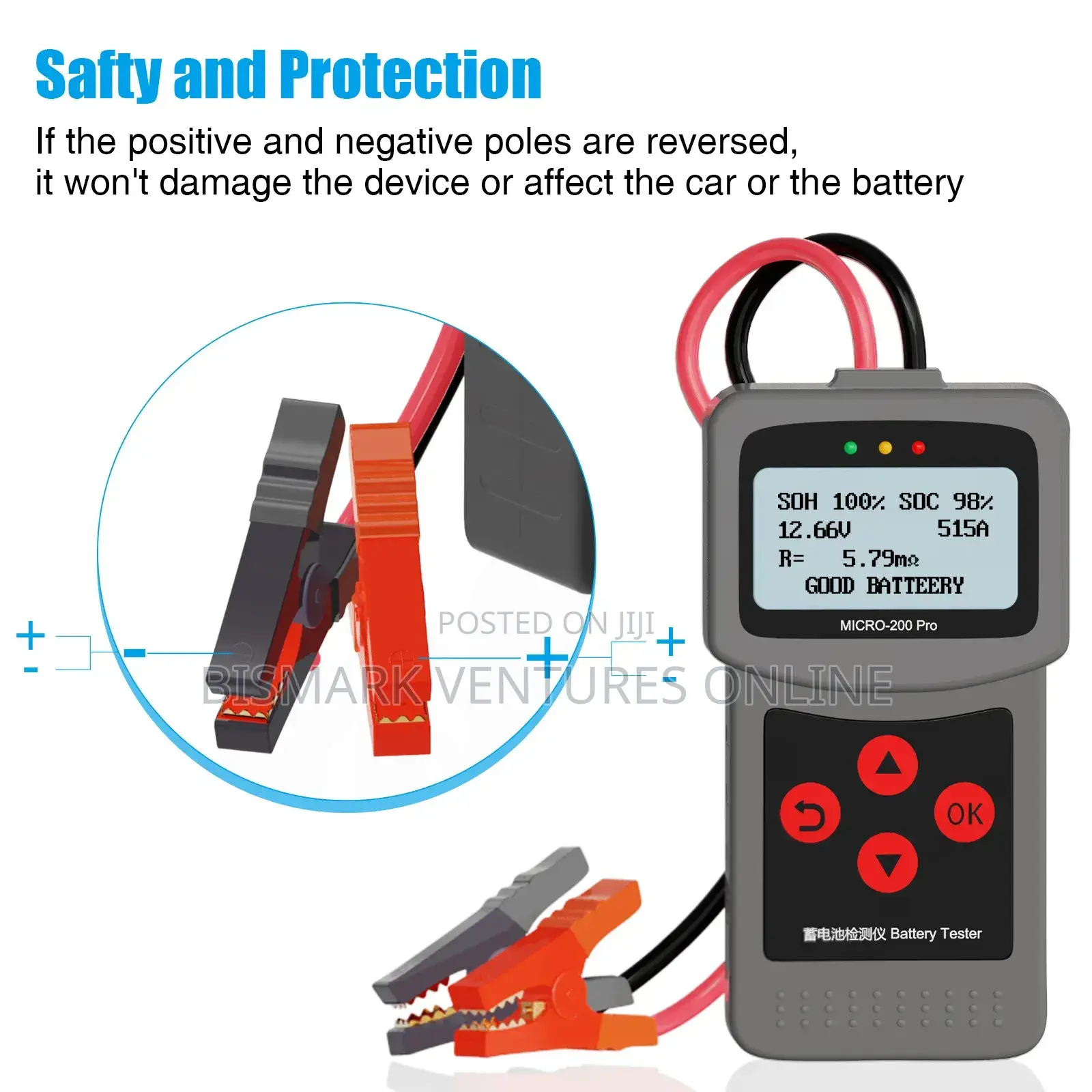 Battery Tester 12v 24v Micro-200 Pro. Digital