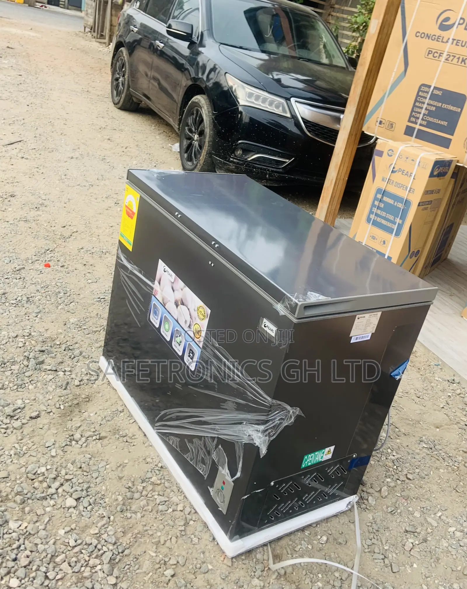 Best Frosty Singledoor Pearl Dark Grey Chestfreezer