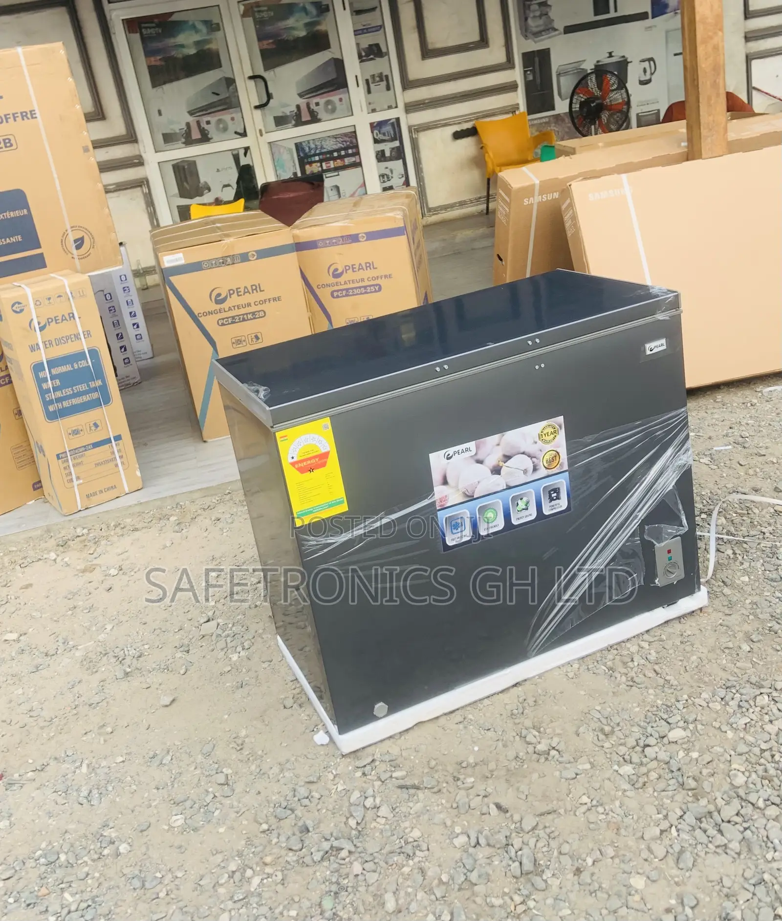 Freshflow Dark Grey Pearl 250 Liters Singledoor Chestfreezer