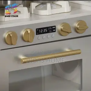 Curved Wooden Play Kitchen,Light,Sound,Water,Lcd Board,Phone