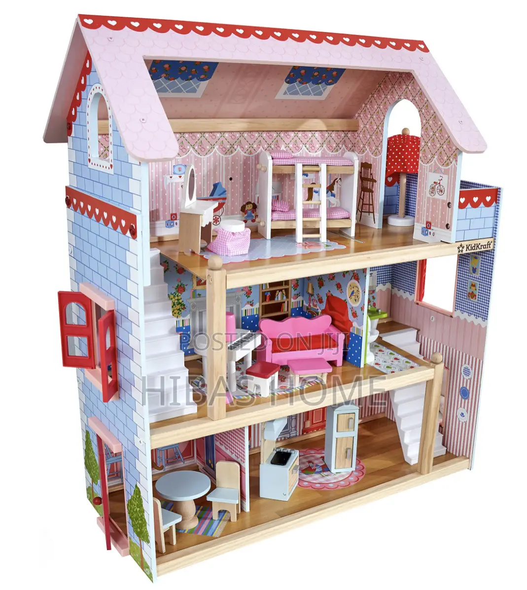 Kidkraft Chelsea Wooden Doll House With Accessories