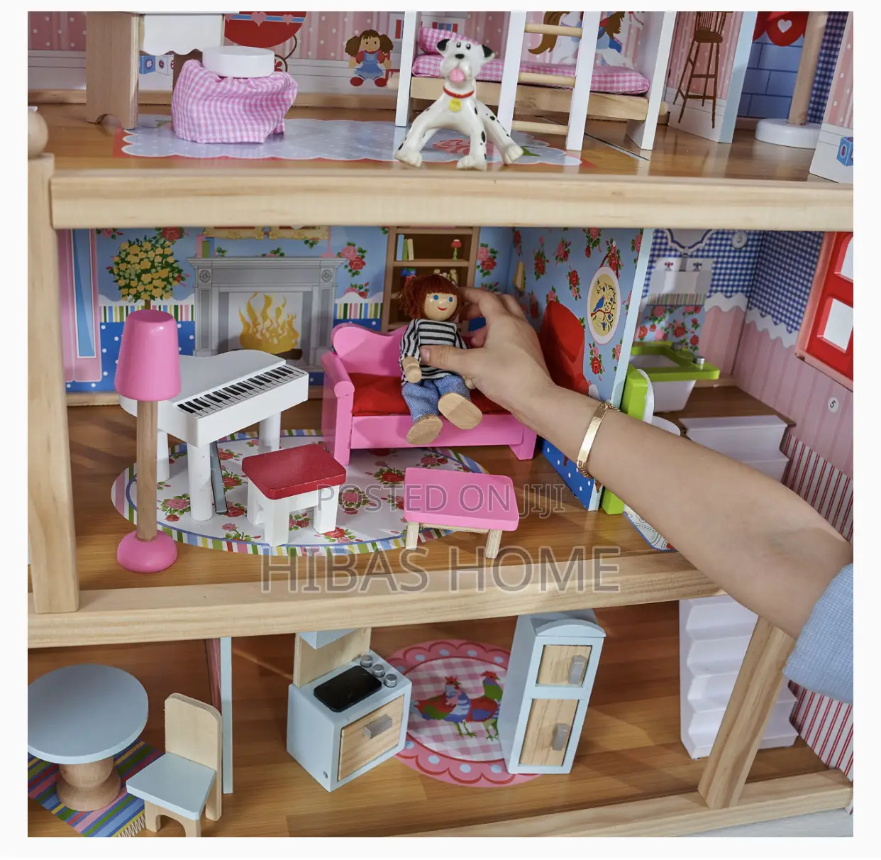 Kidkraft Chelsea Wooden Doll House With Accessories