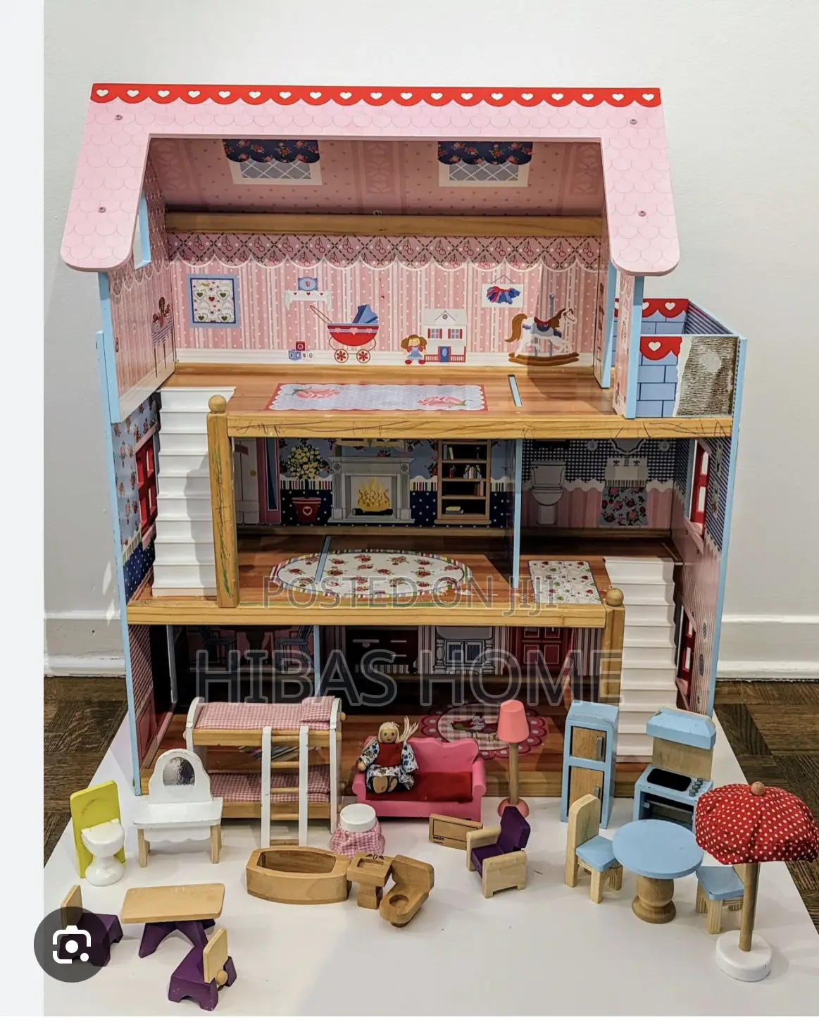 Kidkraft Chelsea Wooden Doll House With Accessories