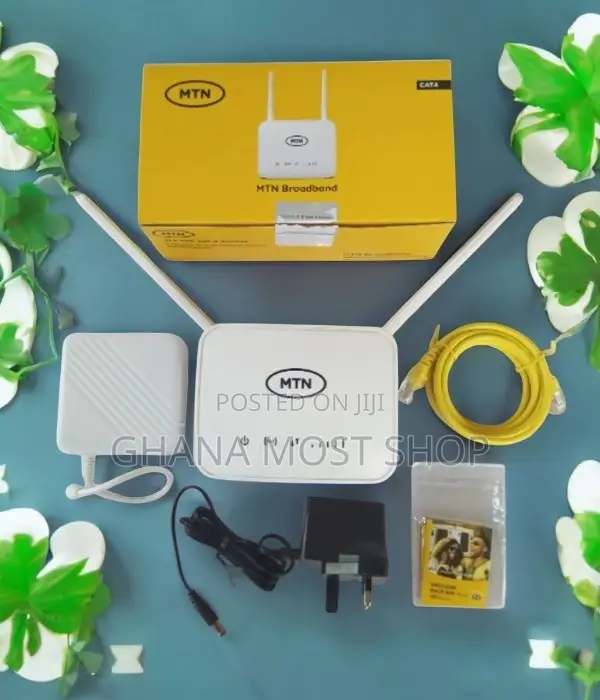 MTN Universal Broadband 4g Router + Backup Battery - White
