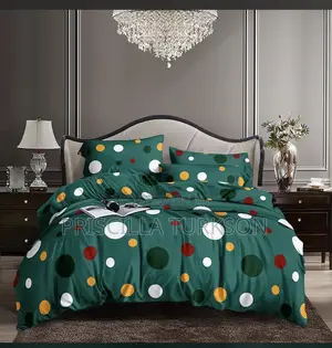 Green Multicolored Bedsheet