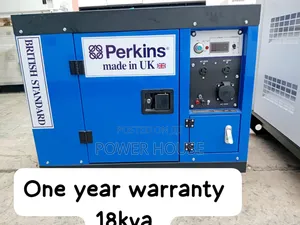 Unhampered Perkins 18kva Diesel Silent Generator 18kva