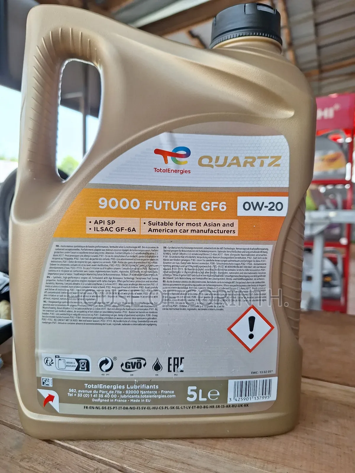 Total 0w20 Quartz 9000 Future Gf Engine Oil 5l