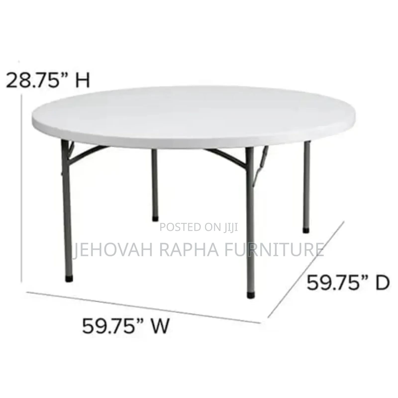 Quality Rounded Shape Foldable Table