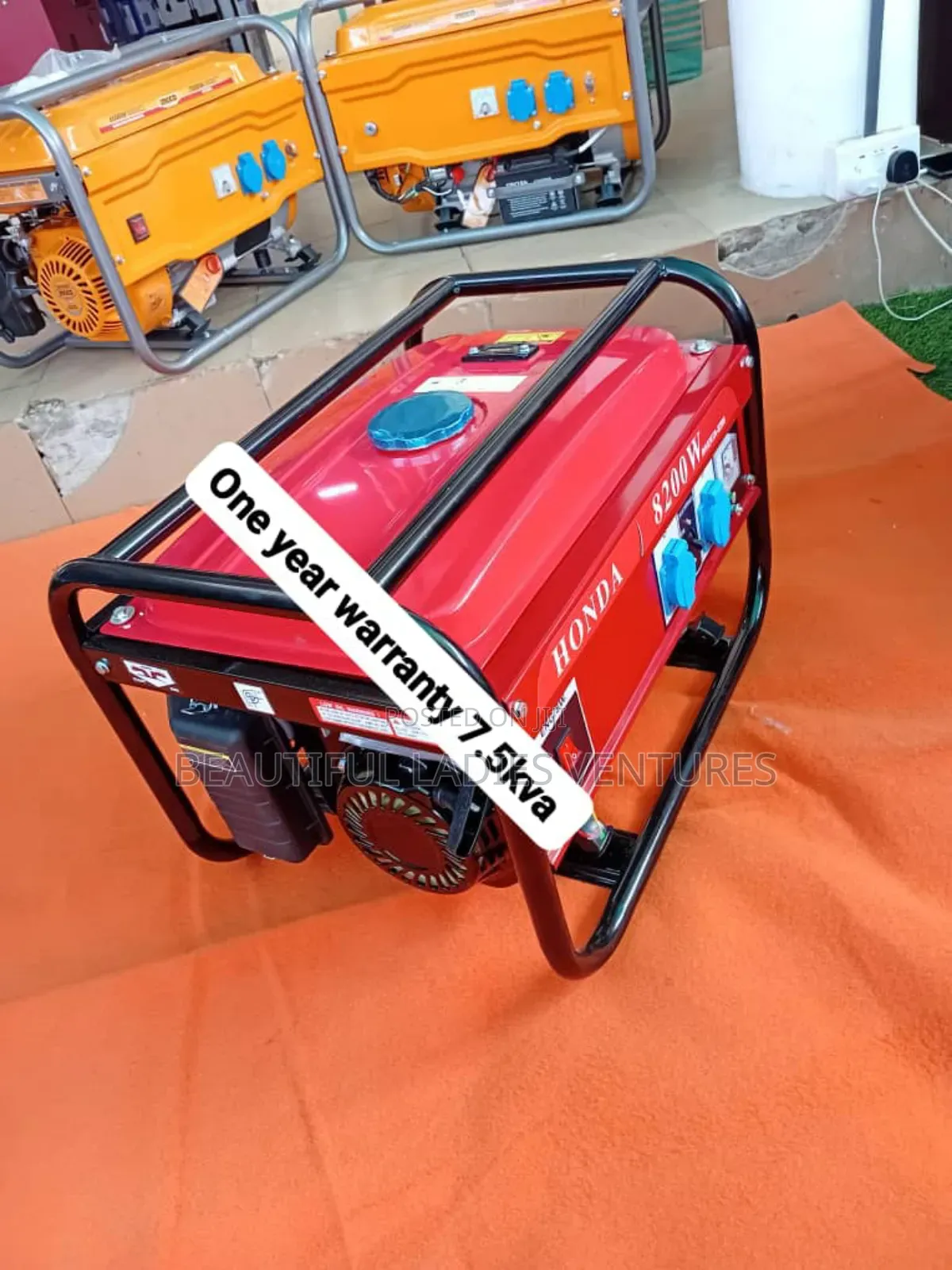 Red Honda Generator 7.5kva Quality 7.5kva