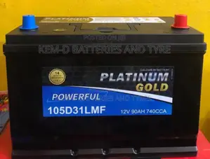 17 Plates Platinum Gold Battery - 90ah - Free Delivery