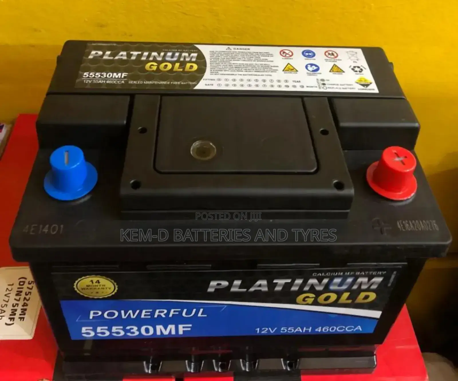13 Plates Platinum Gold Battery _ Free Delivery