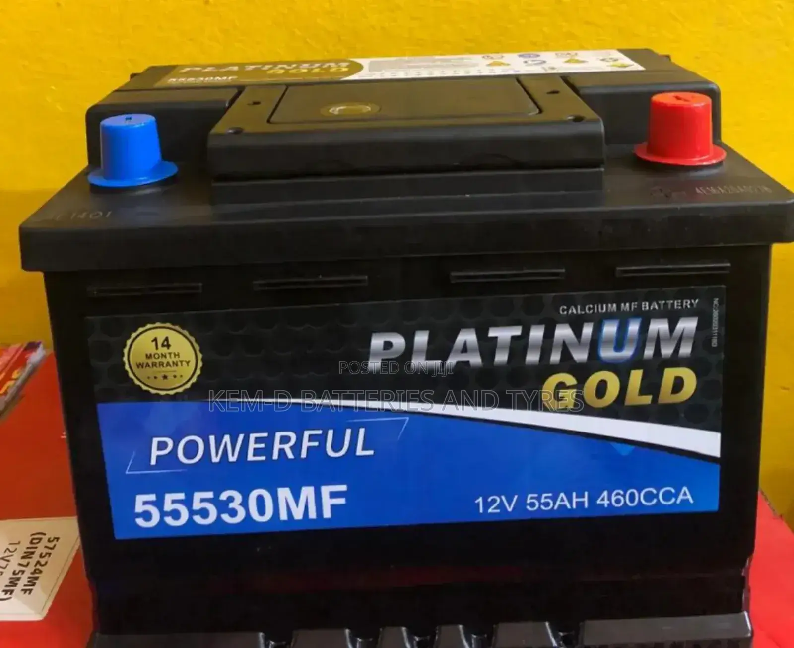 13 Plates Platinum Gold Battery _ Free Delivery