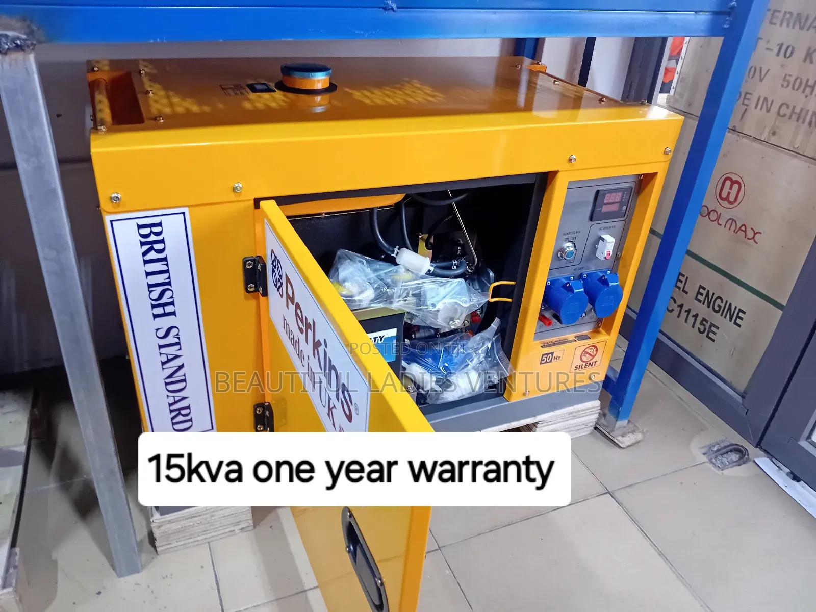 Yyellow Perkins Generator 15kva