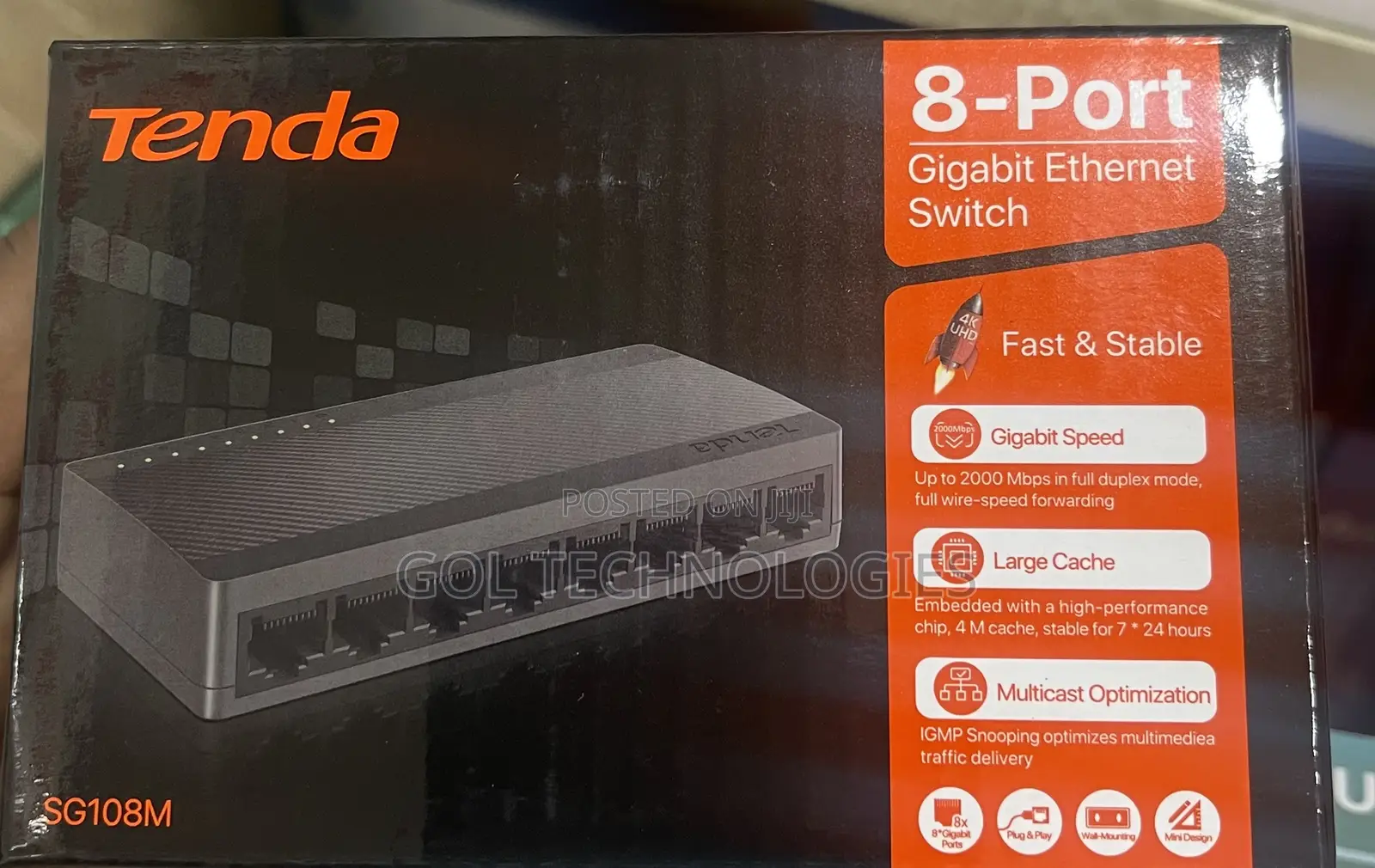 8-Port Gigabit Desktop Switch Sg108m Ethernet Switch