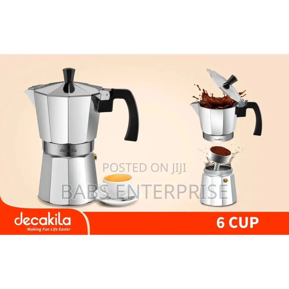 Decakila Aluminum Espresso Maker Kmcf023m
