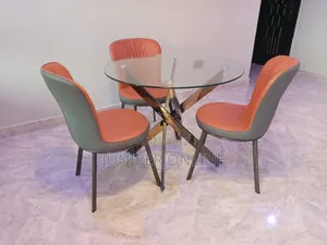 Glass Dinning Set 3chairs