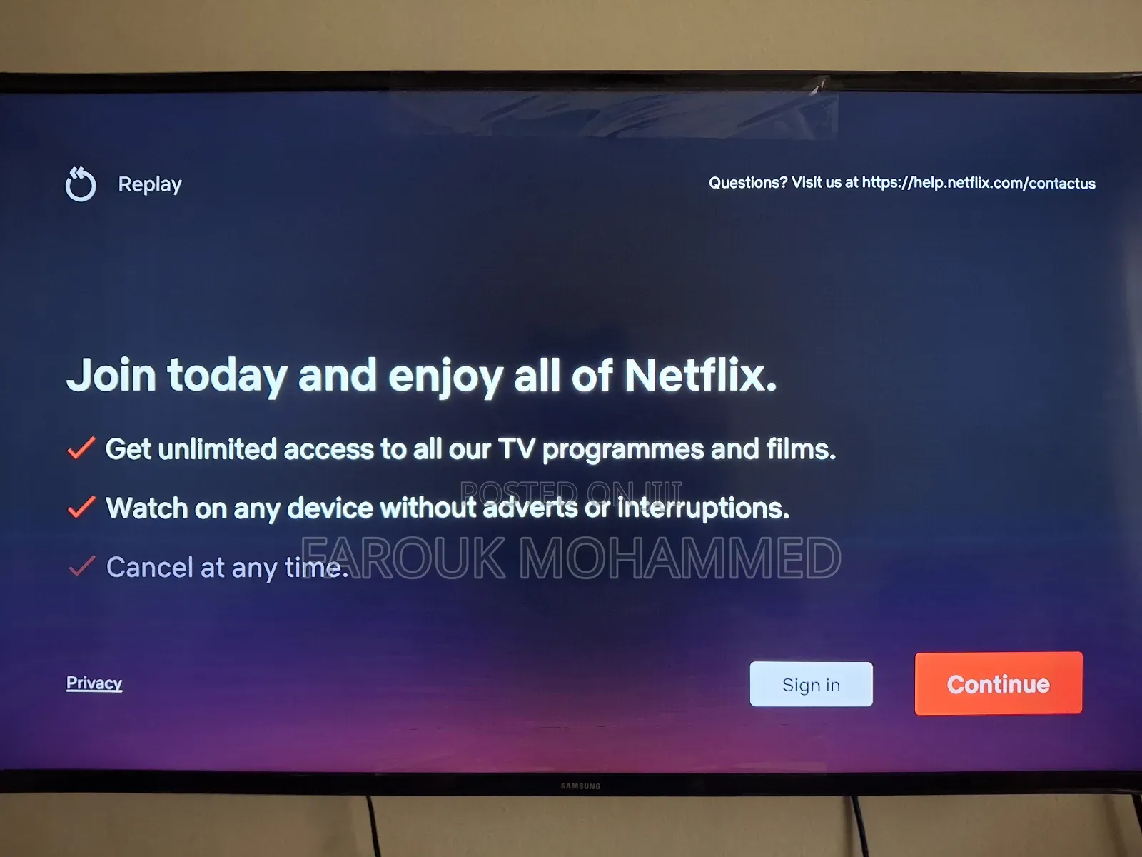 Samsung 43 Inches Smart Television