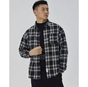 Men Casual Check Shirt Size M