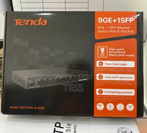Tenda 8 Port Gigabit Poe Switch Teg1110pf-8-102w