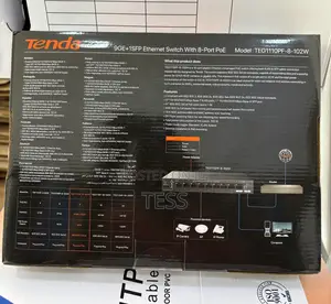Tenda 8 Port Gigabit Poe Switch Teg1110pf-8-102w